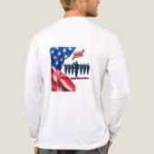 Draden van patriottische trots wit Tri-Blend shirt (Achterkant)