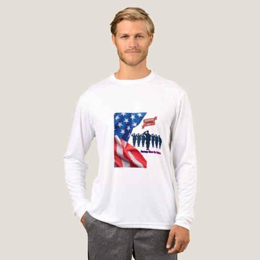 Draden van patriottische trots wit Tri-Blend shirt (Voorkant)