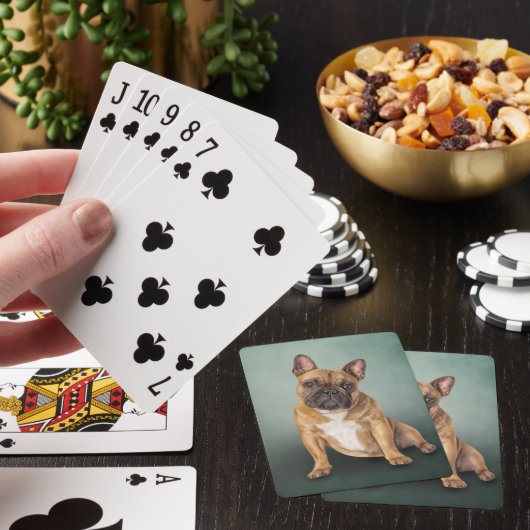 Dradenhond Franse hond Pokerkaarten (Insitu)