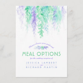 Dradenkaartje voor groene bloemcascade informatiekaartje