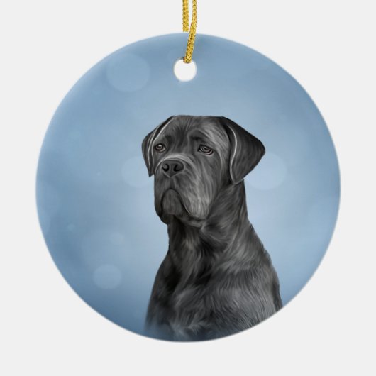 Dradenriet Corso - Italiaanse Mastiff Keramisch Ornament (Voorkant)