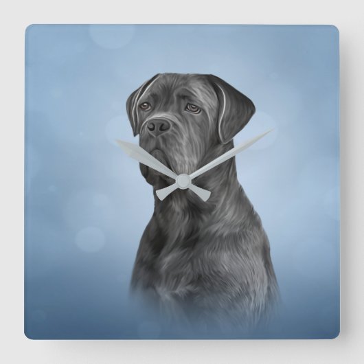 Dradenriet Corso - Italiaanse Mastiff Vierkante Klok (Voorkant)