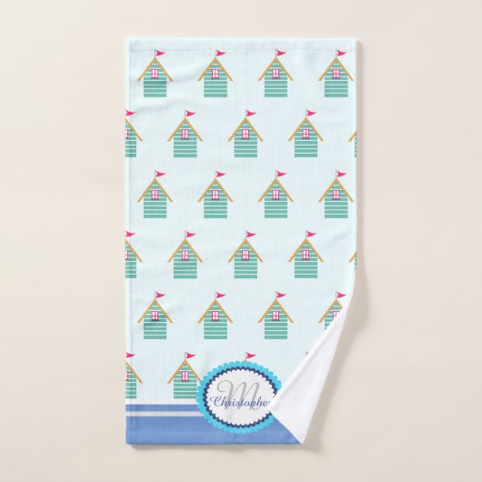 Dradenset voor blauwe handdoekjes bad handdoek (Handdoek)