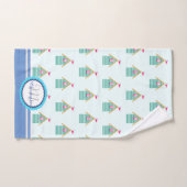 Dradenset voor blauwe handdoekjes bad handdoek (Handdoek)