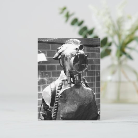 Draeger BreuthHelm met koplamp Briefkaart (Staand voorkant)