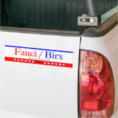 Draft America's meest vertrouwde wetenschappers vo Bumpersticker (Op Truck)