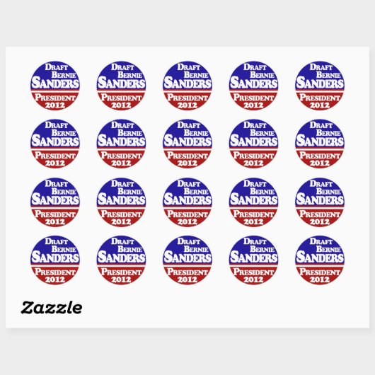 Draft Bernie Sanders Stickers (Vel)