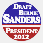 Draft Bernie Sanders Stickers (Voorkant)