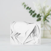 Draft Horse Abstract Briefkaart (Staand voorkant)