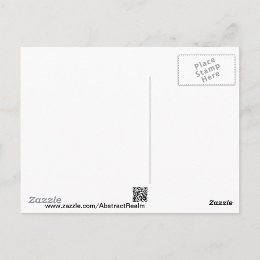 Draft Horse Abstract Briefkaart (Achterkant)