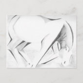 Draft Horse Abstract Briefkaart (Voorkant)