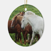 Draft Horse Keramisch Ornament (Links)