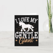 Draft Horse meme ontwerp voor een Clydesdale rijde Kaart (Voorkant)