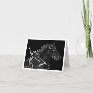 Draft Horse Note Kaart - "Percheron Power"
