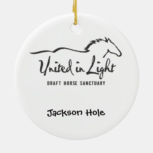 Draft Horse Ornament (Achterkant)