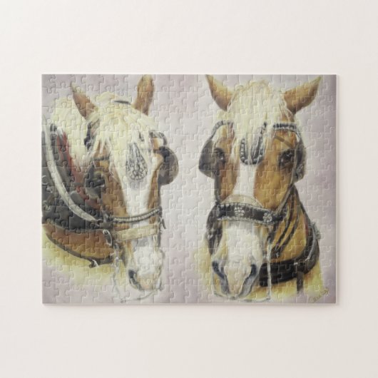 Draft Horse Puzzle Legpuzzel (Horizontaal)