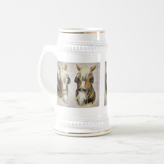 Draft Horse Stein Bierpul (Voorkant links)