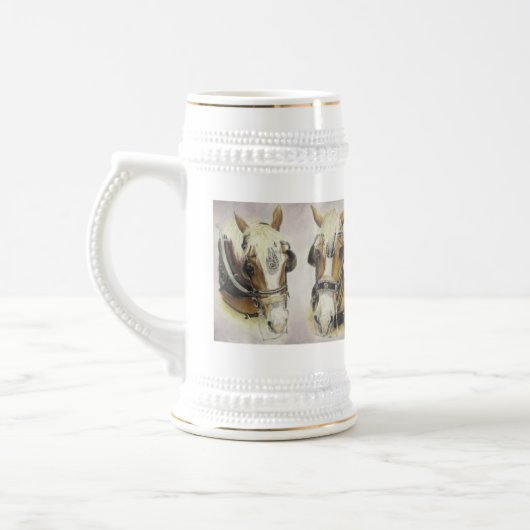 Draft Horse Stein Bierpul (Links)