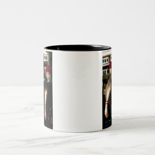 Draft Horse Tandem Tweekleurige Koffiemok (Center)