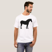 Draft Horse (zwart) T-shirt (Voorkant volledig)