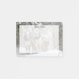 Draft Horses Christmas gepersonaliseerd Post-it® Notes