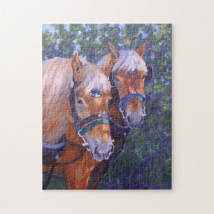 Draft Horses Fine Art Puzzle Legpuzzel