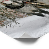 Draft Horses Pulling Sleigh Poster (Hoek)