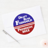 Draft Russ Feingold Lapel Sticker (Envelop)