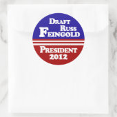 Draft Russ Feingold Lapel Sticker (Tas)