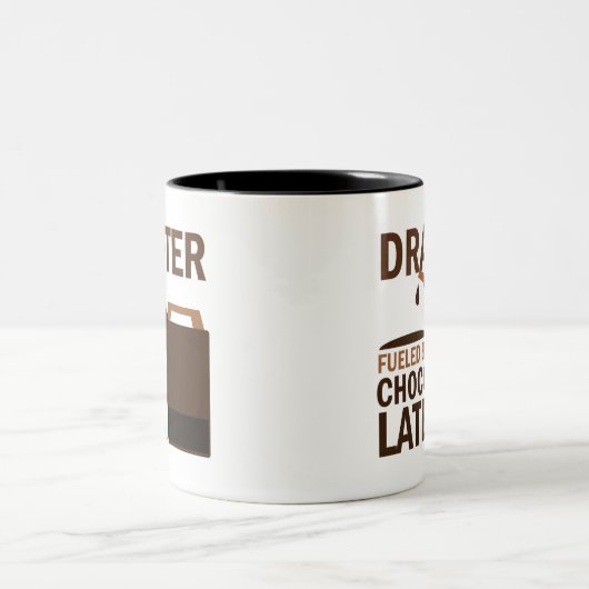 Drafter (Funny) Gift Tweekleurige Koffiemok (Center)