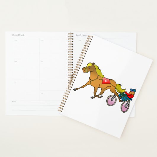 Draftrenspaard en Bestuurder Planner (Display)