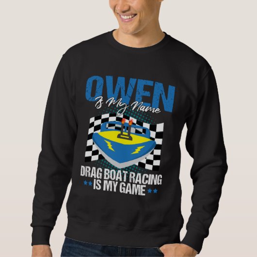 Drag Boat Racing for Drag Boat Racer Owen Trui (Voorkant)
