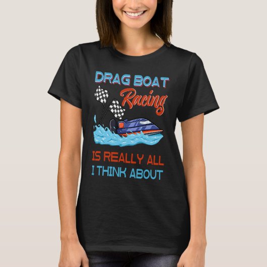 Drag Boat Racing RC Model Boating Driver  3 T-shirt (Voorkant)