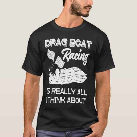 Drag Boat Racing RC Model Boating Driver  5 T-shirt (Voorkant)