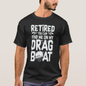 Drag Boat Racing RC Model Boating Driver T-shirt (Voorkant)