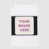 Drag & Drop Aangepaste Logo hier Golfhanddoek (Voorkant)