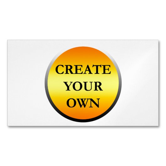 Drag & Drop Aangepaste Logo hier Magnetisch Visitekaartje (Voorkant)