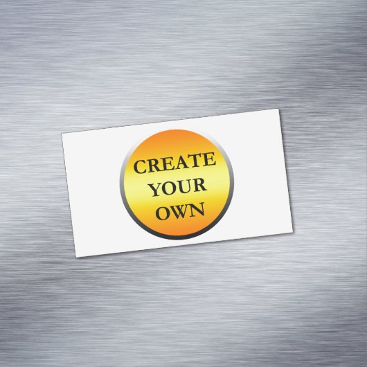 Drag & Drop Aangepaste Logo hier Magnetisch Visitekaartje (Voorbeeld)