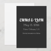 Drag & Drop Create Customized Celebration Invites Save The Date (Voorkant / Achterkant)