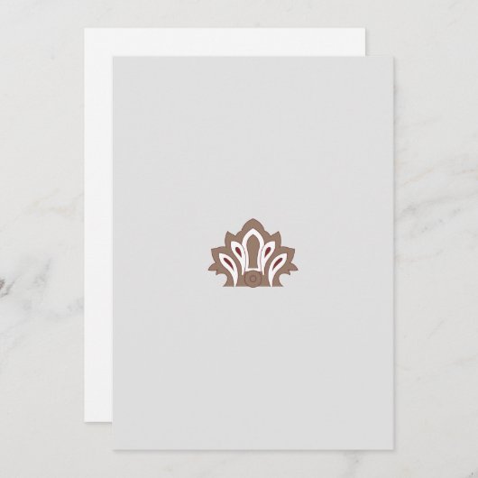 Drag & Drop Vier in stijl met gepersonaliseerde C Save The Date (Voorkant / Achterkant)