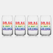 Drag is geen misdaadbril blikvorm glas (Voorkant)