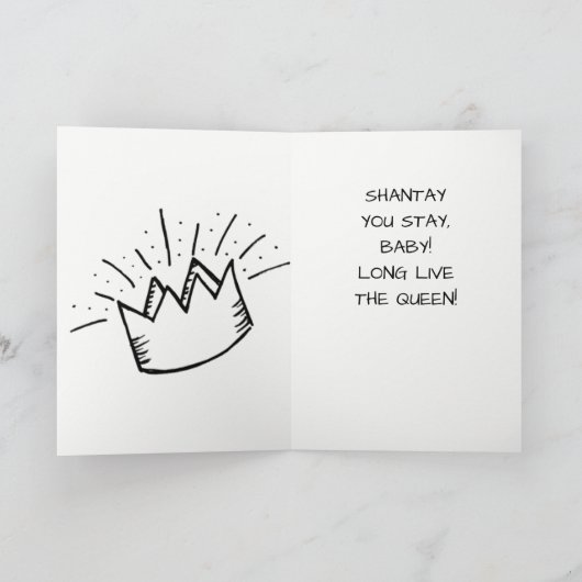 Drag Koningin Grappige Verjaardag Kaart (Binnen)