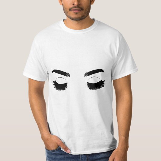 Drag Queen Full Lashes Graphic T-shirt (Voorkant)