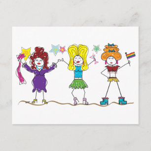 Drag Queen Invitation Kaart