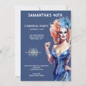 Drag queen lgbtq carnaval festival glamour glitz kaart (Voorkant)