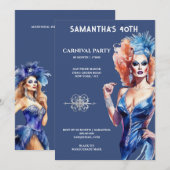 Drag queen lgbtq carnaval festival glamour glitz kaart (Voorkant / Achterkant)