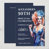 Drag queen lgbtq carnival festival glam glitz kaart (Voorkant / Achterkant)