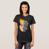 Drag Queen, Positive, Educated, Creative Diva T-shirt (Voorkant volledig)