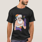 Drag Queen Santa Clause Schattige X-Mas Cadeau T-s T-shirt (Voorkant)