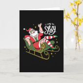 Drag Queen Santa Kaart (Gele Bloem)